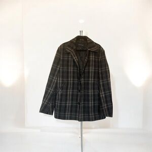 Banana Republic Black Plaid Blazer